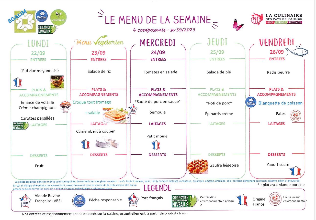 Au menu de la semaine 38 avec le céleri à la carte